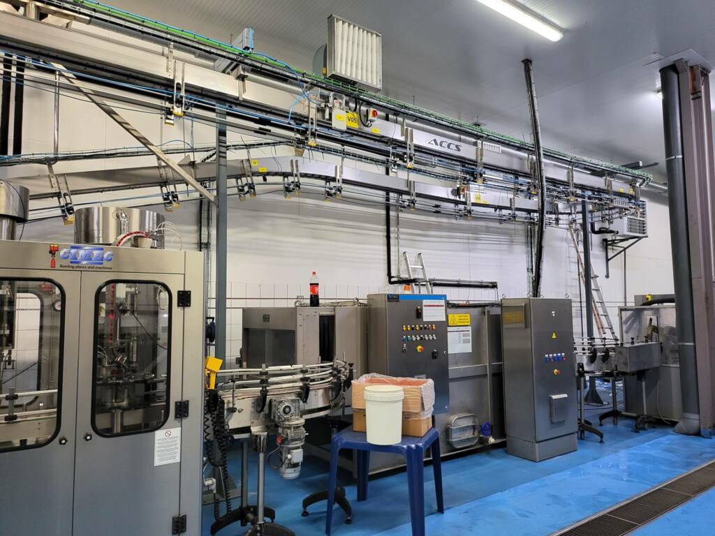 Convoyeur à Air, Boucle Accumulative, Réalisation ACCS Packaging