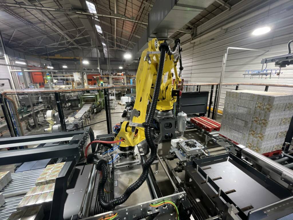 Ligne De Palettisation, Réalisation ACCS Packaging Pour Raynal Et Roquelaure
